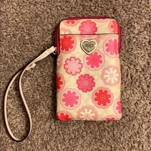 Coach wristlet/phone holder